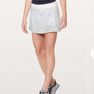 LULULEMON Pace Rival Skirt White 4 Tall